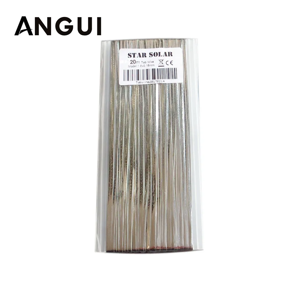 

20m 66ft 1.80x0.16mm solar cells tab bus bar wire for PV Ribbon Tabbing wire for DIY connect Strip Solar panel