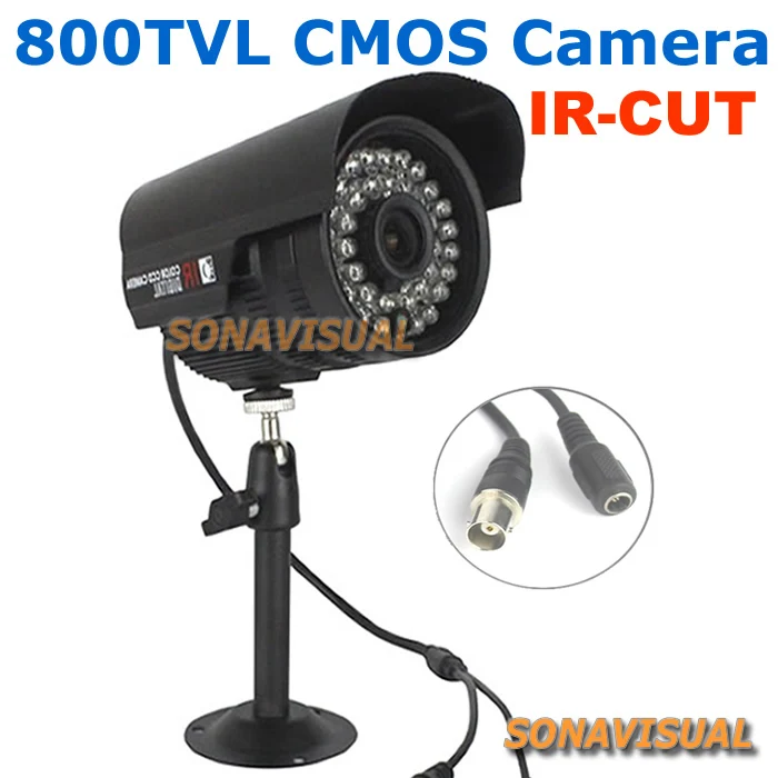Promotion! 1/4''CMOS 800TVL Waterproof Outdoor IR CCTV Camera With IR CUT Filter Night Vision