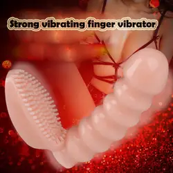 Новый Вибратор с кистью клитор стимулятор палец рукав клитора Вибратор g spot Волшебная палочка массажер секс-игрушки для женщин
