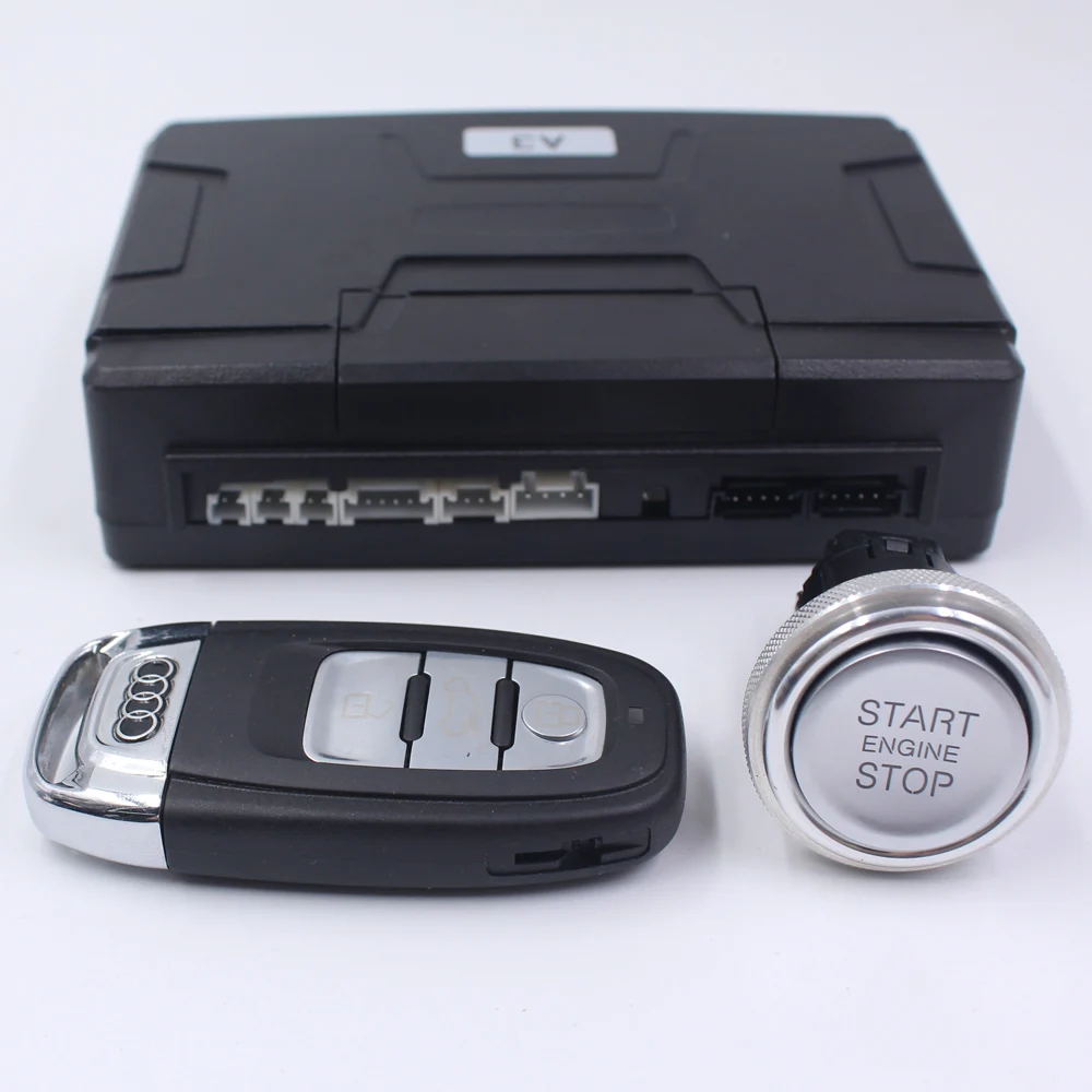Для автомобиля Audi A3 одна кнопка Start stop system + мобильный телефон APP Control и PKE Keyless