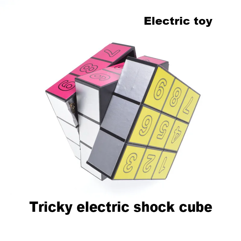 1 шт. Электрический шок куб игрушки шутки остроты шалости Смешные хитрые игрушки Электрический шок для взрослых страшная Игрушка антистресс страшная игрушка