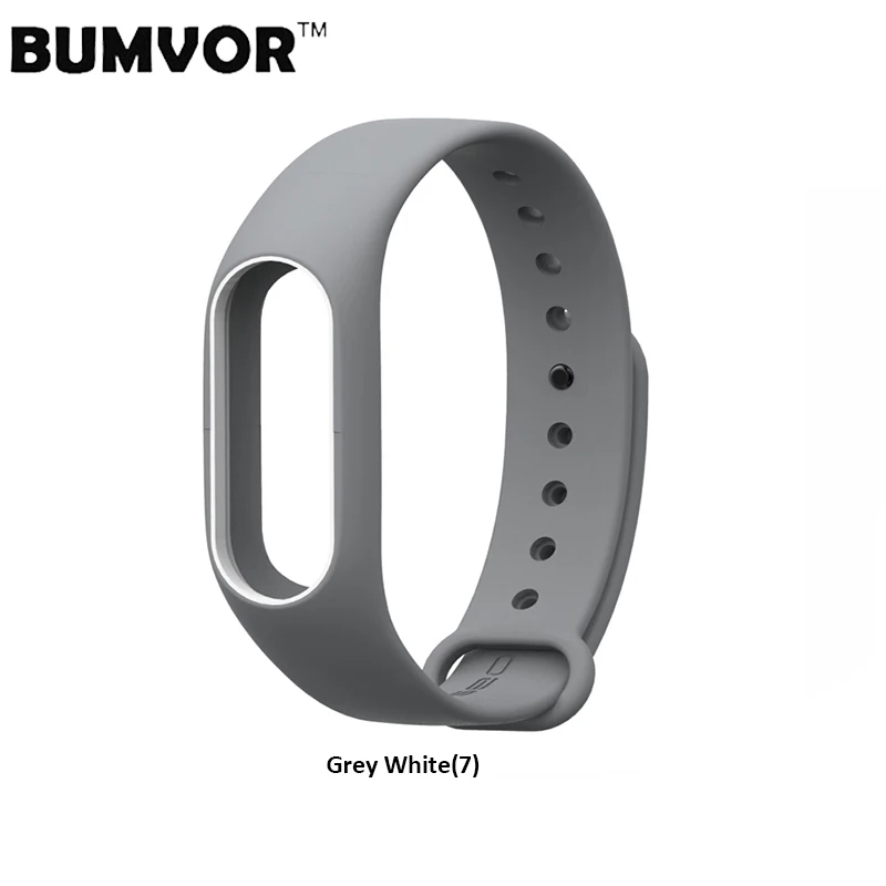 Цветной силиконовый браслет BUMVOR, двойной цветной сменный ремешок для mi band 2, Xiaomi mi, 2 браслета