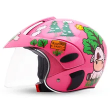48-54 cm Del Fumetto Dei Bambini moto rcycle Casco Bambini Casco Aperto Viso Dei Ragazzi Delle Ragazze moto Casque Casco moto Capacete cicleta bambino Donne Caschi