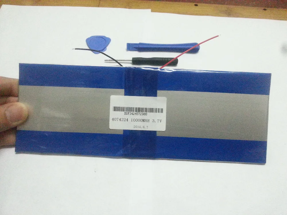 

[L128] 3.7V,10000mAH,[4074224] PLIB (polymer lithium ion battery ) Li-ion battery for tablet pc;For Ainol NOVO10 hero dual core