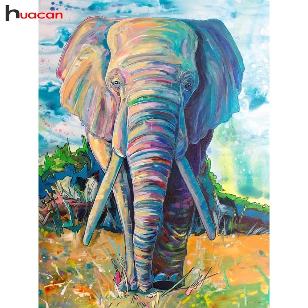 

Diamond Embroidery Animal Picture Of Rhinestone Handwork Diamond Mosaic Cross Stitch Elephant Drill Home Decor Factory Direct