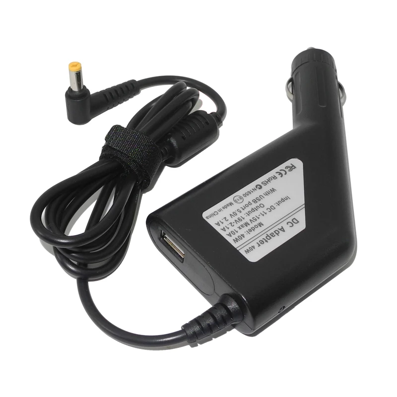 40W Laptop Car Charger for Acer
