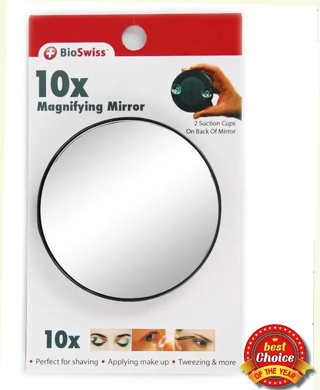 10x Magnifying Mirror With Er Gl 10x Magnifying Mirror With Er Gl Makeup Tweezermate10x Magnified Travel In Mirrors From