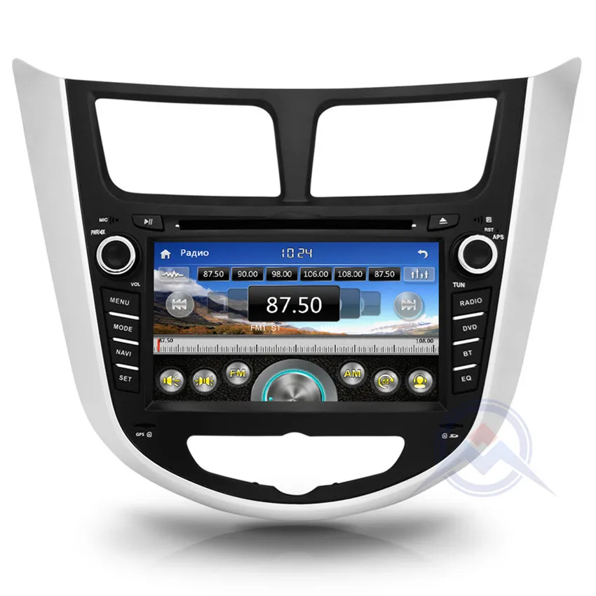 ZOHANAVI 2 din Автомобильный dvd-плеер для hyundai Solaris accent Verna i25 с радио gps навигацией Bluetooth iPod 3G-USB порт карта