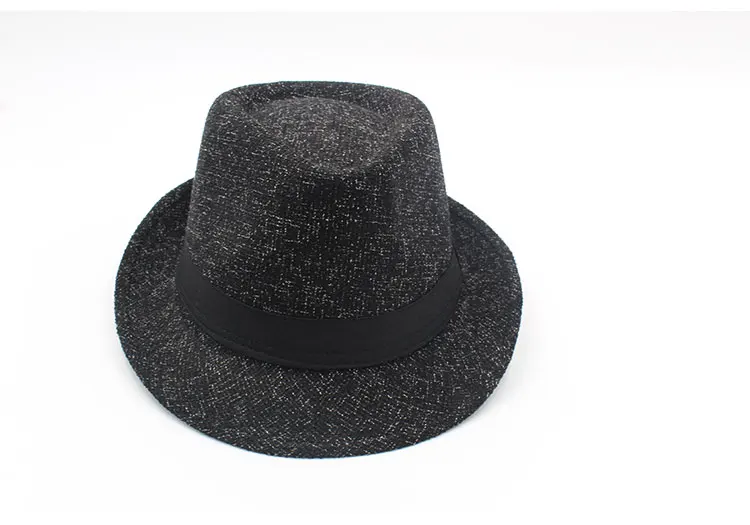Hat gangster Hat men felt  fedora Hats for men women 58 cm adjustable  (5)