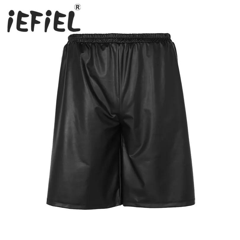 IEFiEL Новое поступление летние мужские модные шорты Мужской мягкий кожзаменитель