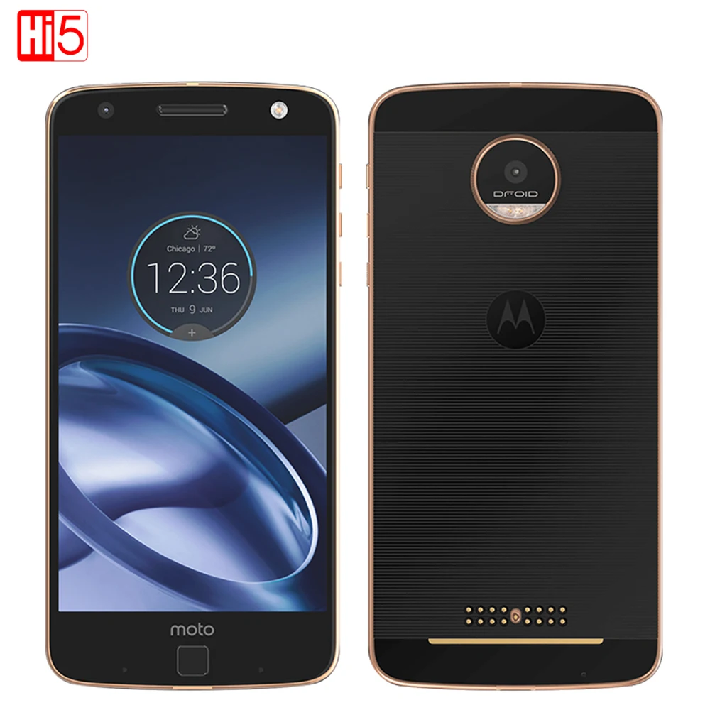 

Original Motorola MOTO Z XT1650-05 Mobile Phone Android 4GB RAM 64GB ROM 5.5'' 13.0MP NFC 2560*1440 4G LTE Moto 2600mAh