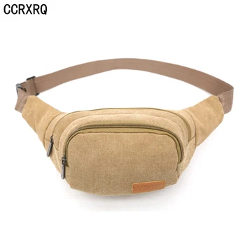 

CCRXRQ Waist Bags Summer Casual Men's Waist Packs 2019 Fashion New Belt Bag Women Handy Fanny Pack Canvas Hip Bag Promotions