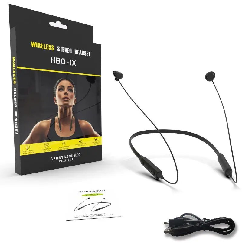 Buy Wireless Bluetooth Neckband Headset HBQ IX Mini