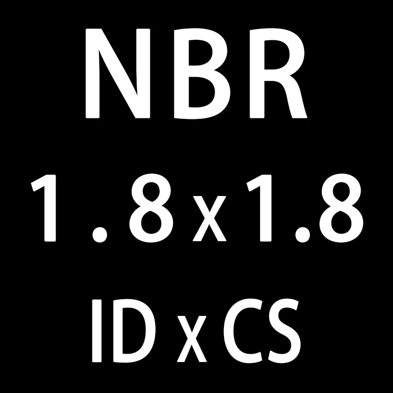 50 шт./лот резиновым кольцом NBR уплотнительное кольцо 1,8 мм Толщина ID1.8/2/2,24/2,5/2,8/3,15/3,55/3,75/4 мм нитрил-хомут с круглым воротником для мальчиков и девочек прокладка уплотнения - Цвет: ID1.8mm