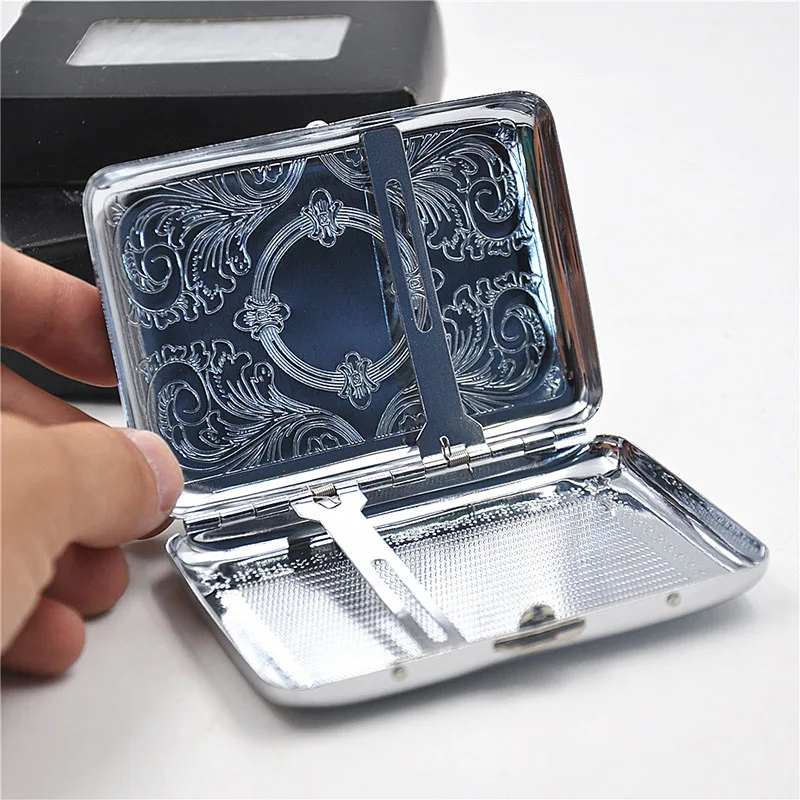 COSY MOMENT 16pcs packing Cigarette Case Metal Slim Tobacco Pocket Box