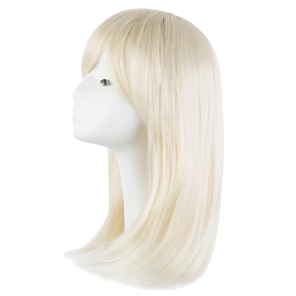 Halloween Synthetic Wig Fei-Show Heat Resistant Fiber Medium Wavy Black