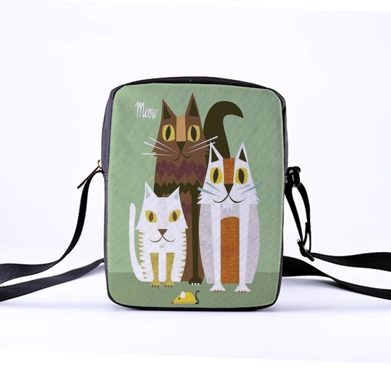 Новинка, модные женские сумки через плечо от известных брендов, Детская сумка через плечо для девочек, сумка через плечо, 3D кошка, животное