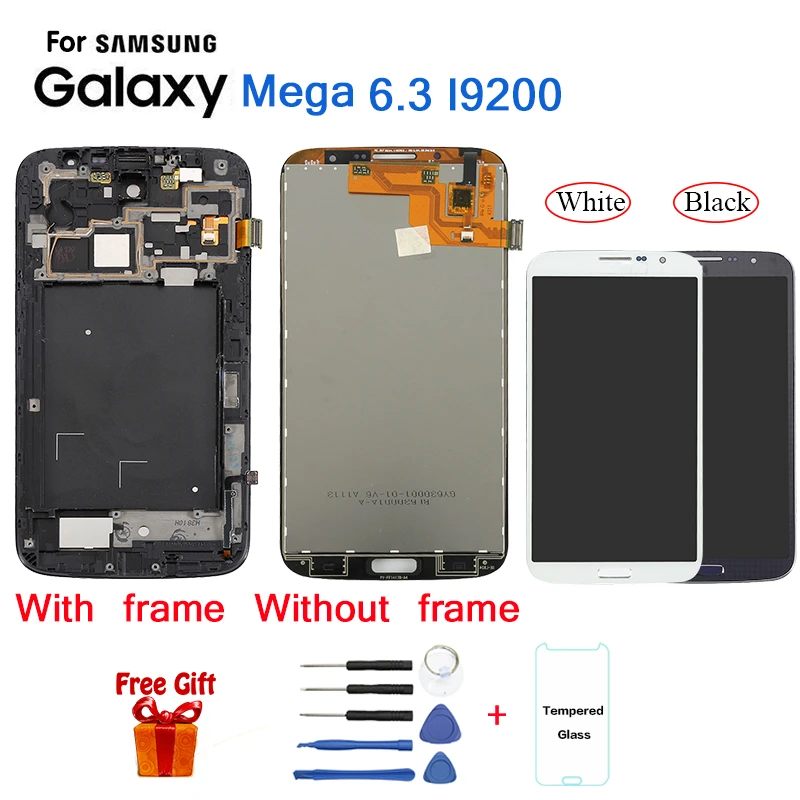 Для samsung Mega 6,3 I9200 Замена ЖК-дисплея для samsung I9205 Mega 6,3 Модуль ЖК-экрана