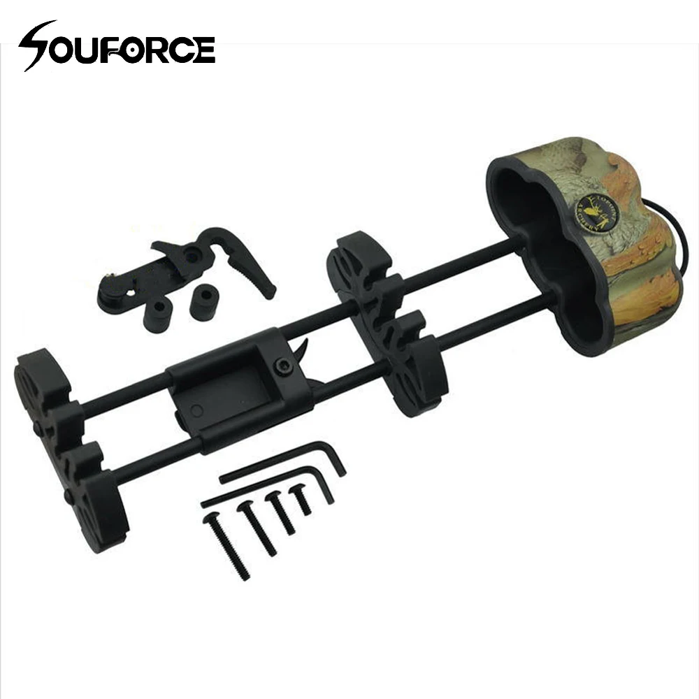 Günstige 5 pfeil Köcher Bogenschießen Voll Einstellbare Pfeil Köcher Pfeil Köcher Pfeil Halter für Verbindung Recirve Bogen Jagd Kostenloser Versand