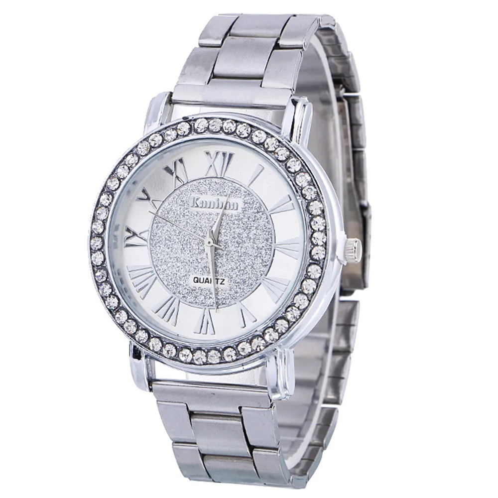 

Luxury Diamond Stainless Steel Sport Quartz Wrist Hour Dial Watch Men Woman Watch Necklace Men Stainless Steel Wristwatches P30