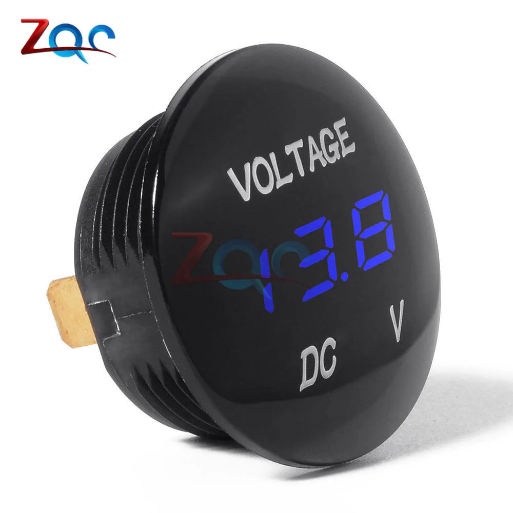 DC 5V-48V LED Digital Voltmeter Ammeter Car Motocycle Voltage Current Meter Volt Detector Tester Monitor Panel electromagnetic field meter Measurement & Analysis Tools