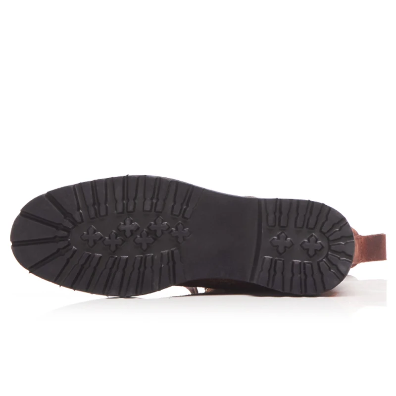 Chaussures Carré Talon Msfair Courte Rond Mode Femmes De Mi Peluche Femme Noir Fermeture marron Cheville Bottes Martin Bout Éclair k0OP8nw