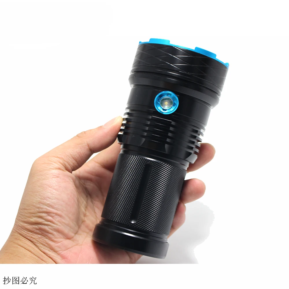 

high power Led flashlamp 25000 lumen King XM-L12*T6 LED Flashlight Camping,Hiking Hunting Work Lamp +18650 battery+charger+ box