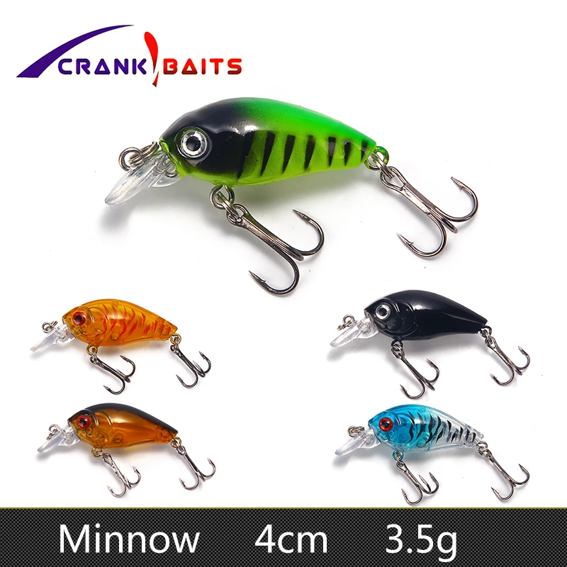 Мини Crankbait Блесен 4 см 3,5 г песка рыба приманка Японии жесткий наживка isca искусственные приманки наживки воблеры рыболовные снасти