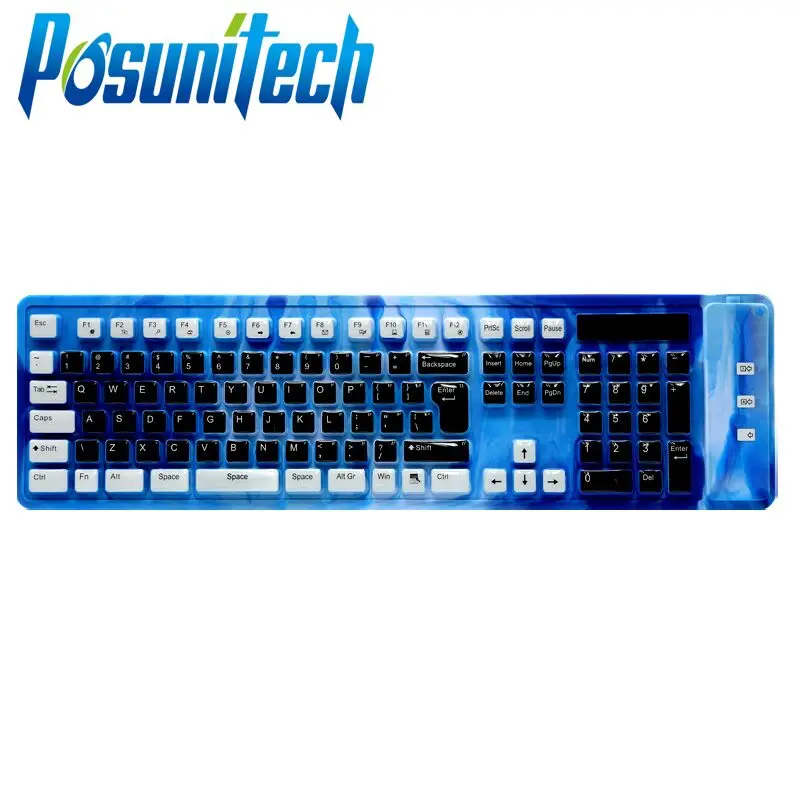 Foldable Silicone Soft Keyboard USB Wired Keyboard Game Waterproof