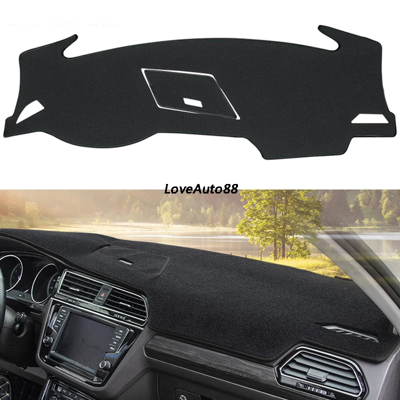 

Left Right Hand Drive Dashboard Cover Mat SunShade Cushion Pad Protector Carpet Trim For Volkswagen VW Tiguan MK2 2017 2018 2019