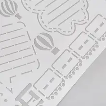 8 шт. Детские Мультяшные формы для рисования пластиковые детские трафареты для картин DIY Бумага Искусство ремесло карты Этикетка скрапбук Закладка образовательные