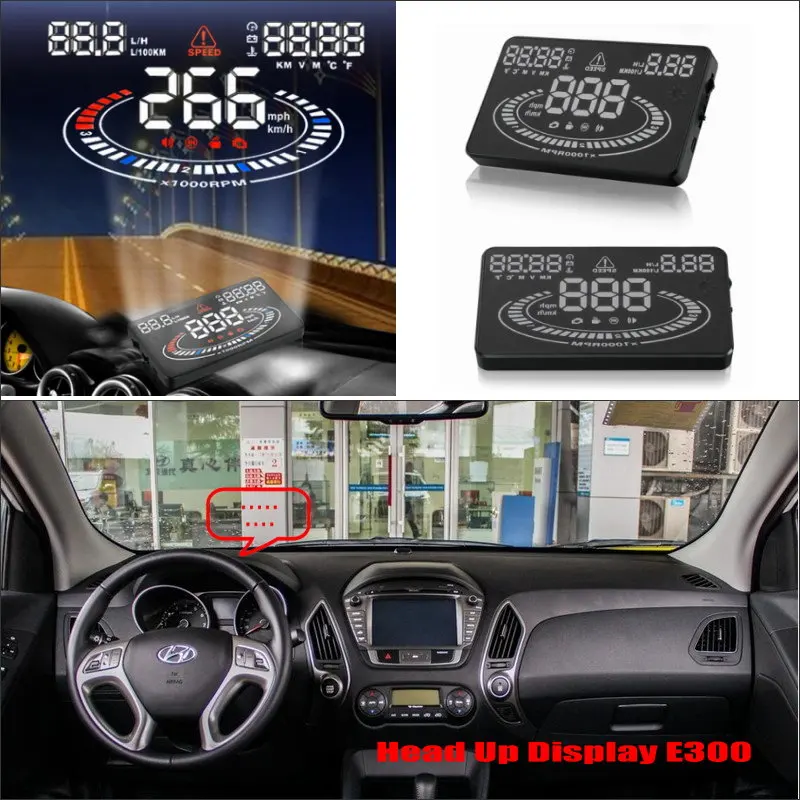 

Car Information Projector Screen For Hyundai ix35 Tucson 2014 2015 2016 - Safe Driving Refkecting Windshield HUD Head Up Display