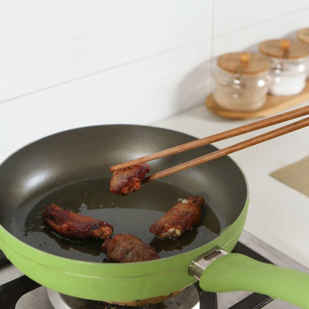 

Handmade Japanese Natural Chestnut Long Fried Wood Chopsticks Set Value Gift Sushi Chinese food Tie line 38CM