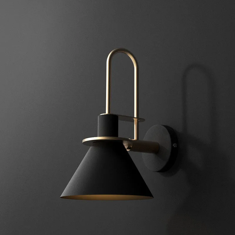 Günstige Nordic Loft Nacht Führte Wand Lampe Kreative Kunst Horn Design Kaffee Shop Badezimmer Dekoration Wand Leuchte Leuchten