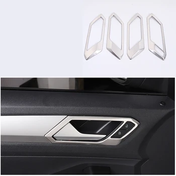 

lsrtw2017 stainless steel car interior handle frame trims decoration for volkswagen t-roc 2017 2018 2019 2020