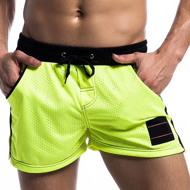 Quick Dry Mesh Breathable Mens Board Shorts Beach Trunks Men Bodybuilding Shorts Slim Fashion