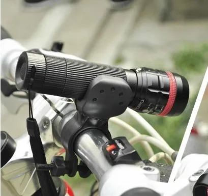 AloneFire 360 градусов вращения крутой велосипедный держатель фонаря велосипедный светильник фонарь крепления светодиодный головной фонарь Передний фонарь головной светильник зажим