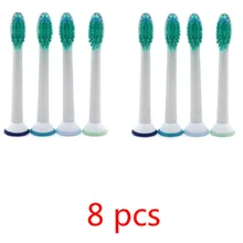 8 шт. Съемная насадка для зубной щетки головки для Philips Sonicare алмазные HX6074 электрические зубные щетки головки для HX6072/66