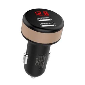 3.1A 5V Dual USB Car Charger With LED Display Universal Phone Car-Charger for Xiaomi Samsung S8 iPhone XR XS Max 8 Plus Tablet