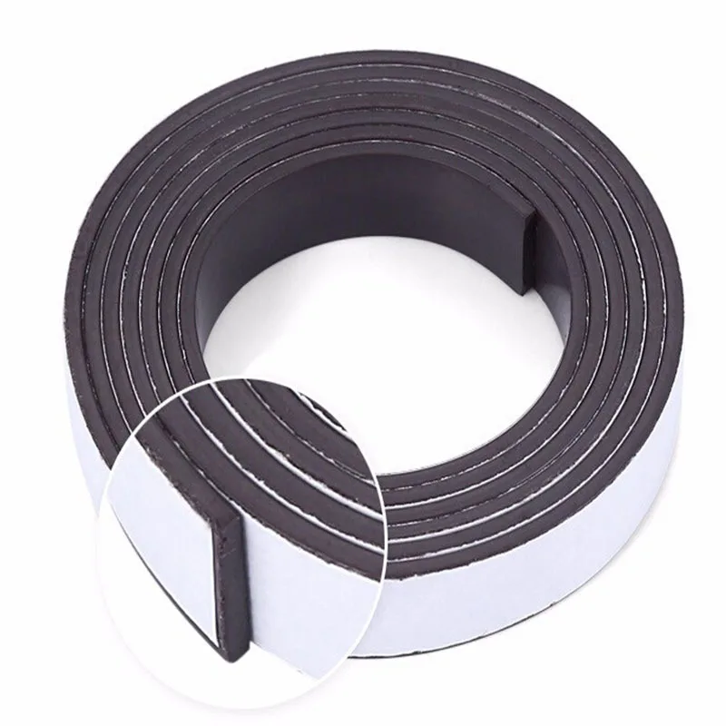 

1 Meter Rubber Magnet Self-adhesive Tape 10 * 1.5 mm with Flexible Magnetic Strip Rubber Magnetic Bandwidth Thickness 1.5 mm