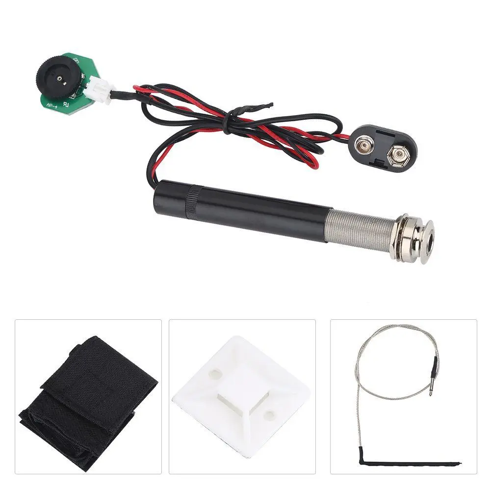 Горячая 1 шт. активный громкоговоритель с наконечником Jack Preamp Piezo Pickup Kit для