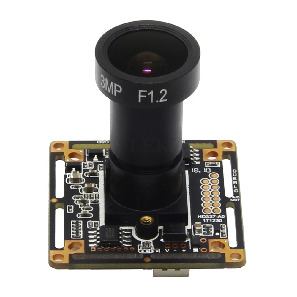  Starlight 1080P AHD Camera Module Board with IMX307 and F1.2 4mm Lens UTC Coaxial OSD Control Color - 32816292895