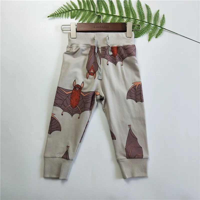 

BOBOZONE BATS print thin sweatpants for kids 1-6