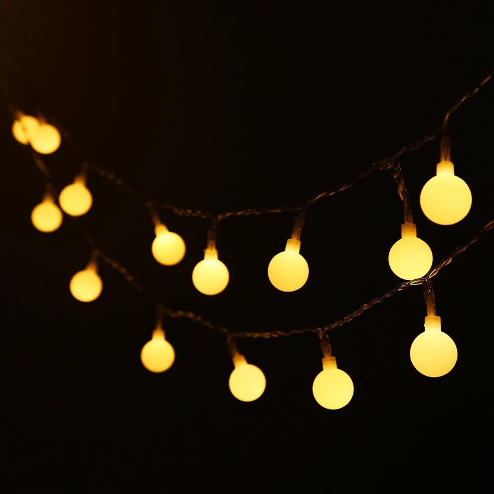 5m 20 Led fairy balls Christmas String Lights outdoor RGB Garland lamp Garden party Wedding decoration light holiday 220V 110V in LED String from Lights
