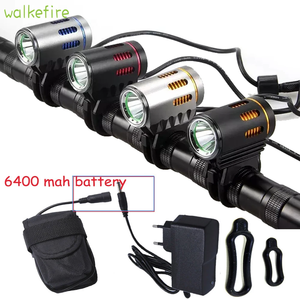 Фара для велосипеда Walkfire 2200 лм 4 режима L2 6400 мАч | Спорт и развлечения