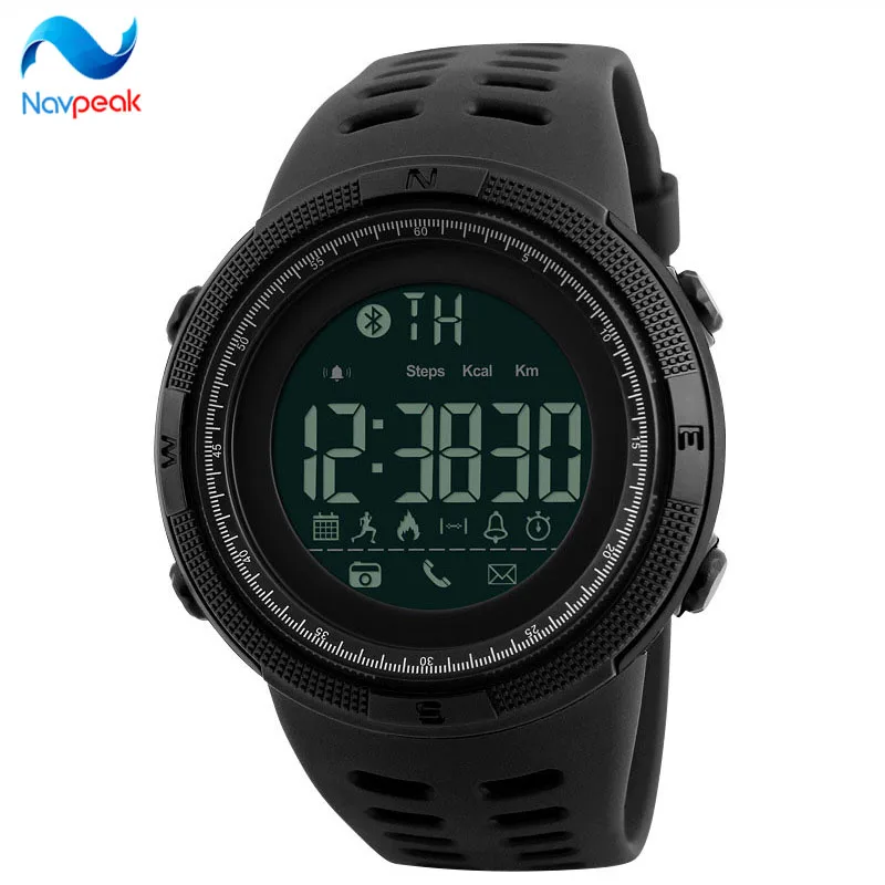 

Navpeak 10pcs/lot Bluetooth Smart Watch Waterproof step Sports Electronic Smart Watch Support IOS and Android System