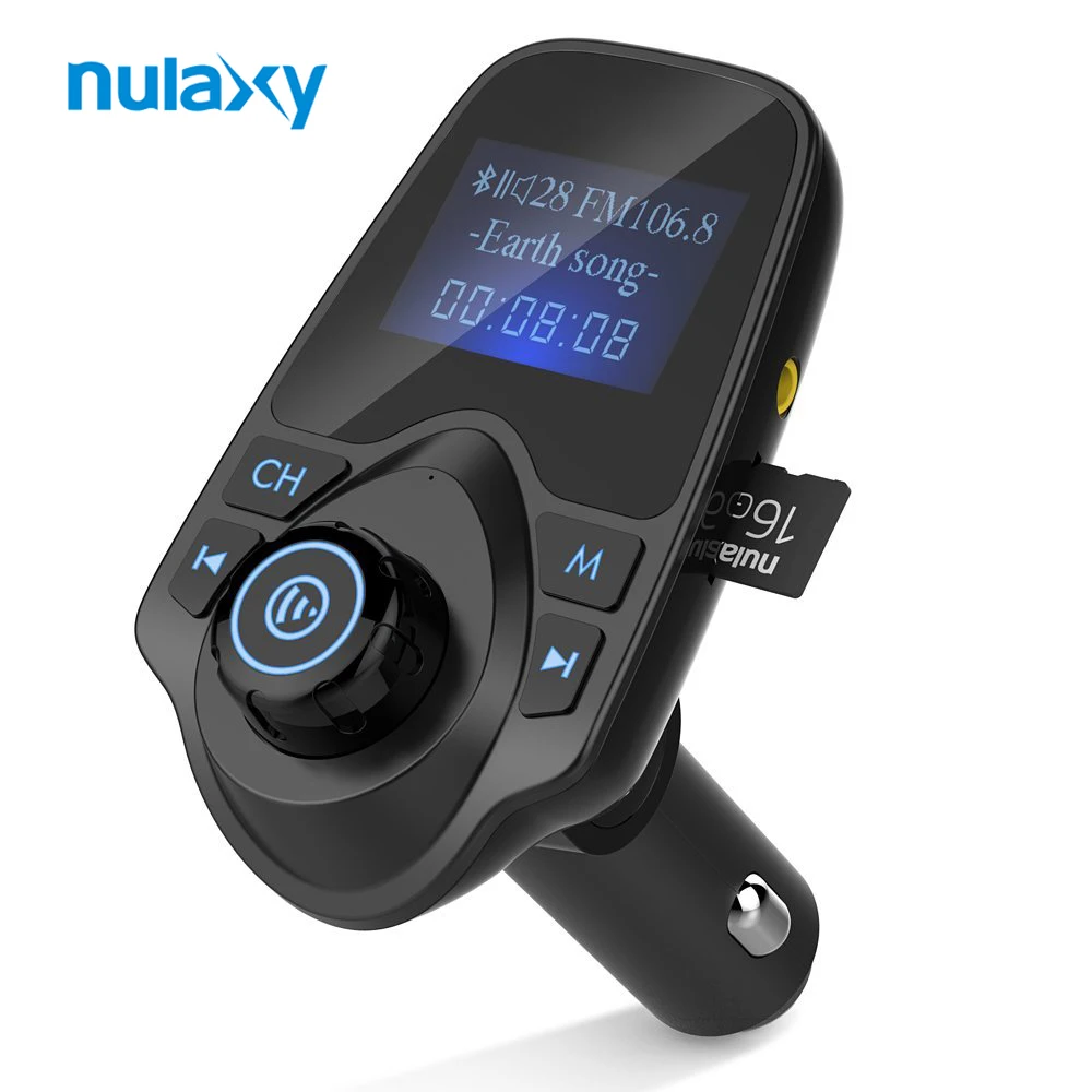 Nulaxy FM Transmitter Audio Car MP3 Player FM Modulator Handsfree Car