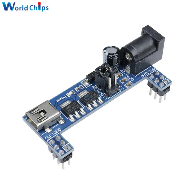 Макетная плата MB102 2 шт. модуль питания 3 В 5 для пайки без пайки|breadboard power supply|power