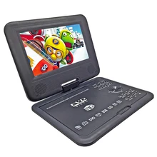 7,8 дюймовый портативный DVD плеер цифровой мультимедийный перезаряжаемый проигрыватель с игровой FM Радио ТВ AV монитор кард-ридер U привод