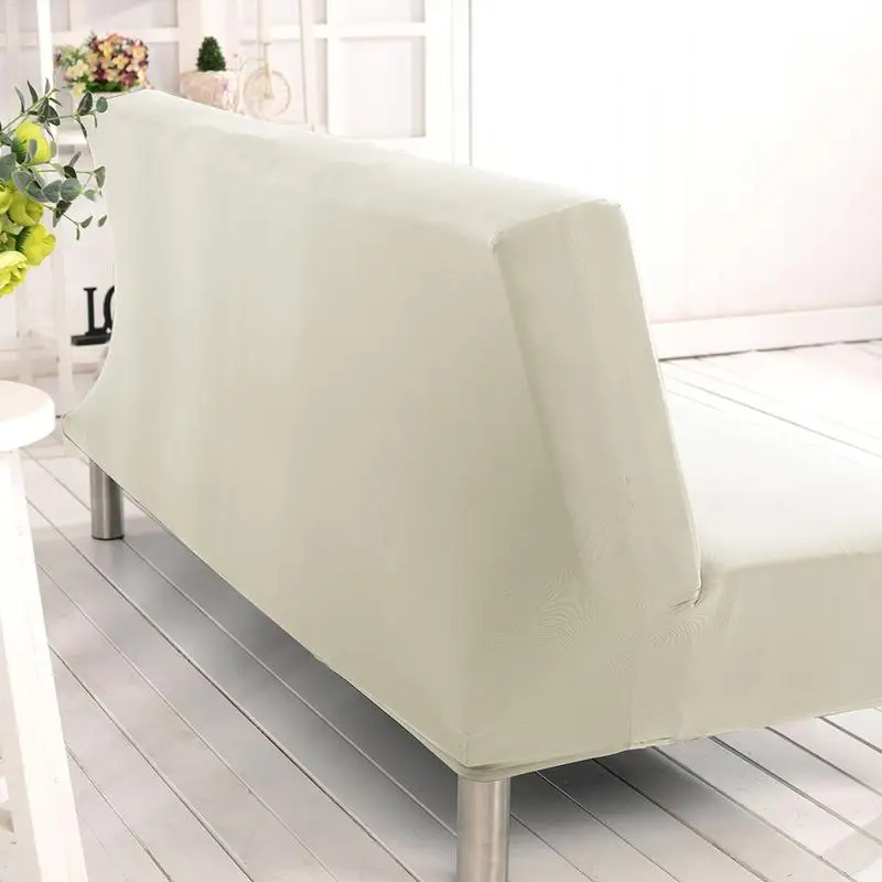 

Solid Color All-inclusive Folding Stretch Sofa Bed Sofa Tight All-inclusive Cover Protector Slipcover Without Armrests